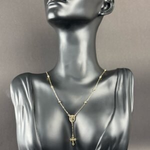 Terço Feminino 45cm em Ouro 18k